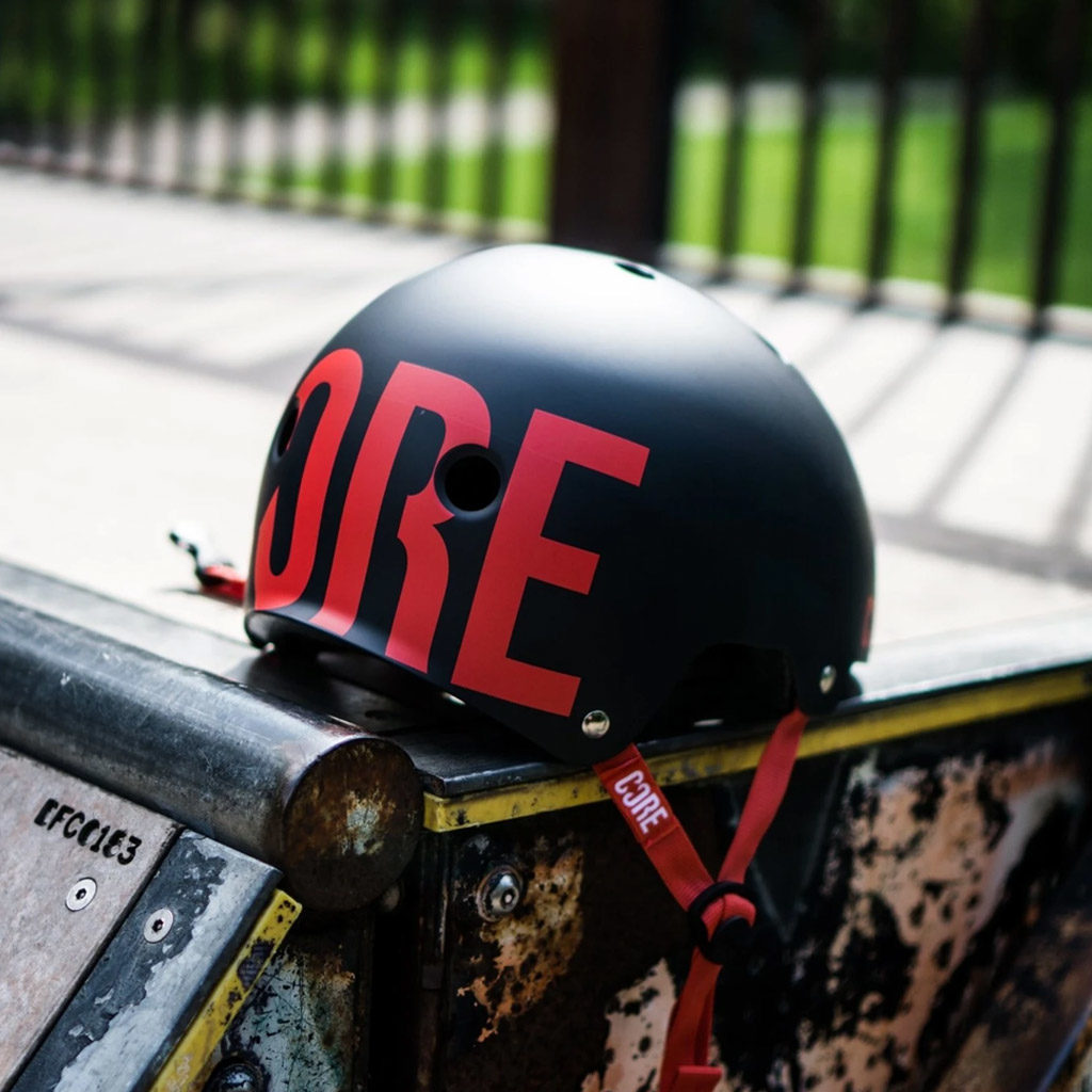 Core Street Helmet Red Black
