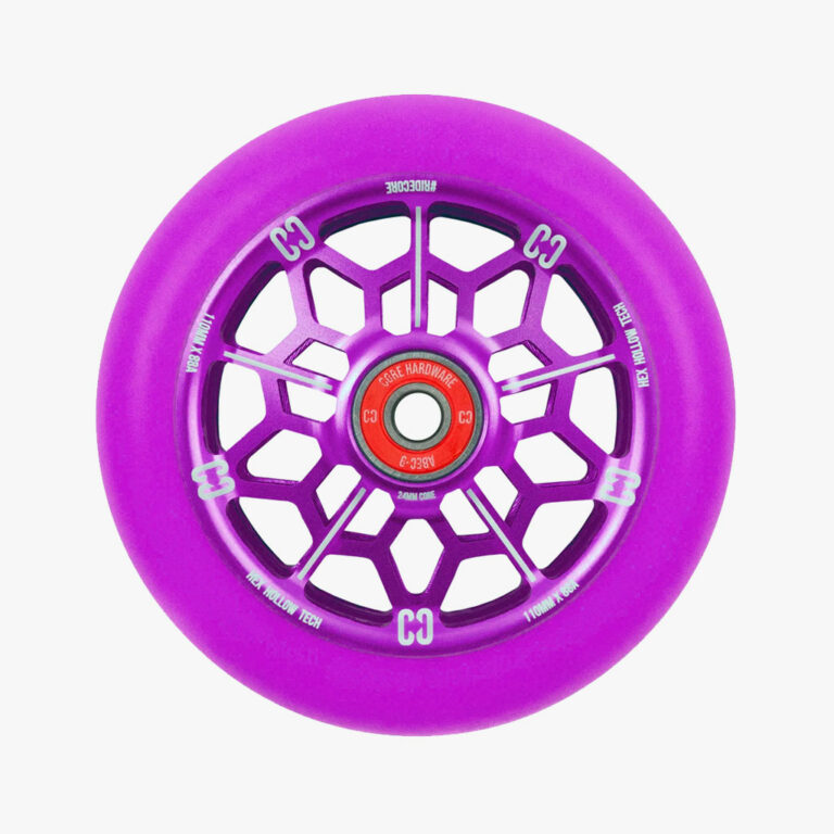 Core Hex Hollow Scooter Wheel 110mm Purple Pair