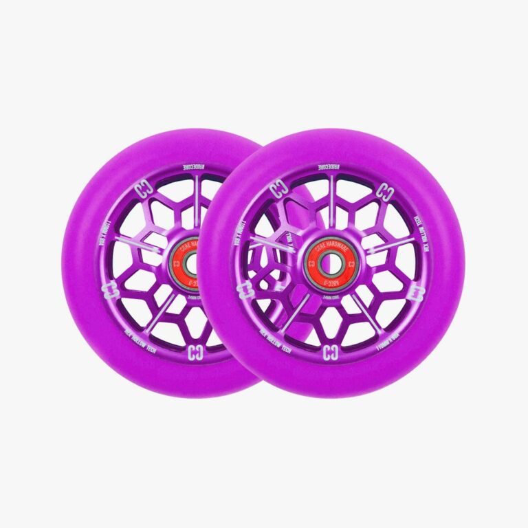 Core Hex Hollow Scooter Wheel 110mm Purple Pair